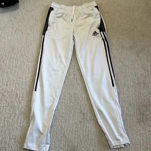 Boys white adidas soccer pants size xl